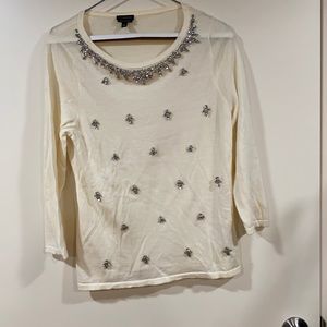 Talbots- Large Cream Longsleeve